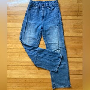 &denim h and m women’s Mrs wash jeans size 4 ultra high wide leg